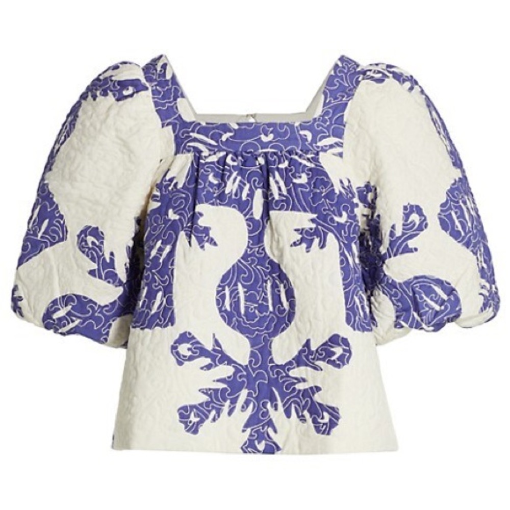 Sea New York Henrietta Puff Sleeve Blouse